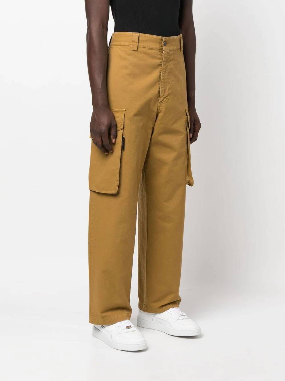 straight-leg cargo trousers - 3