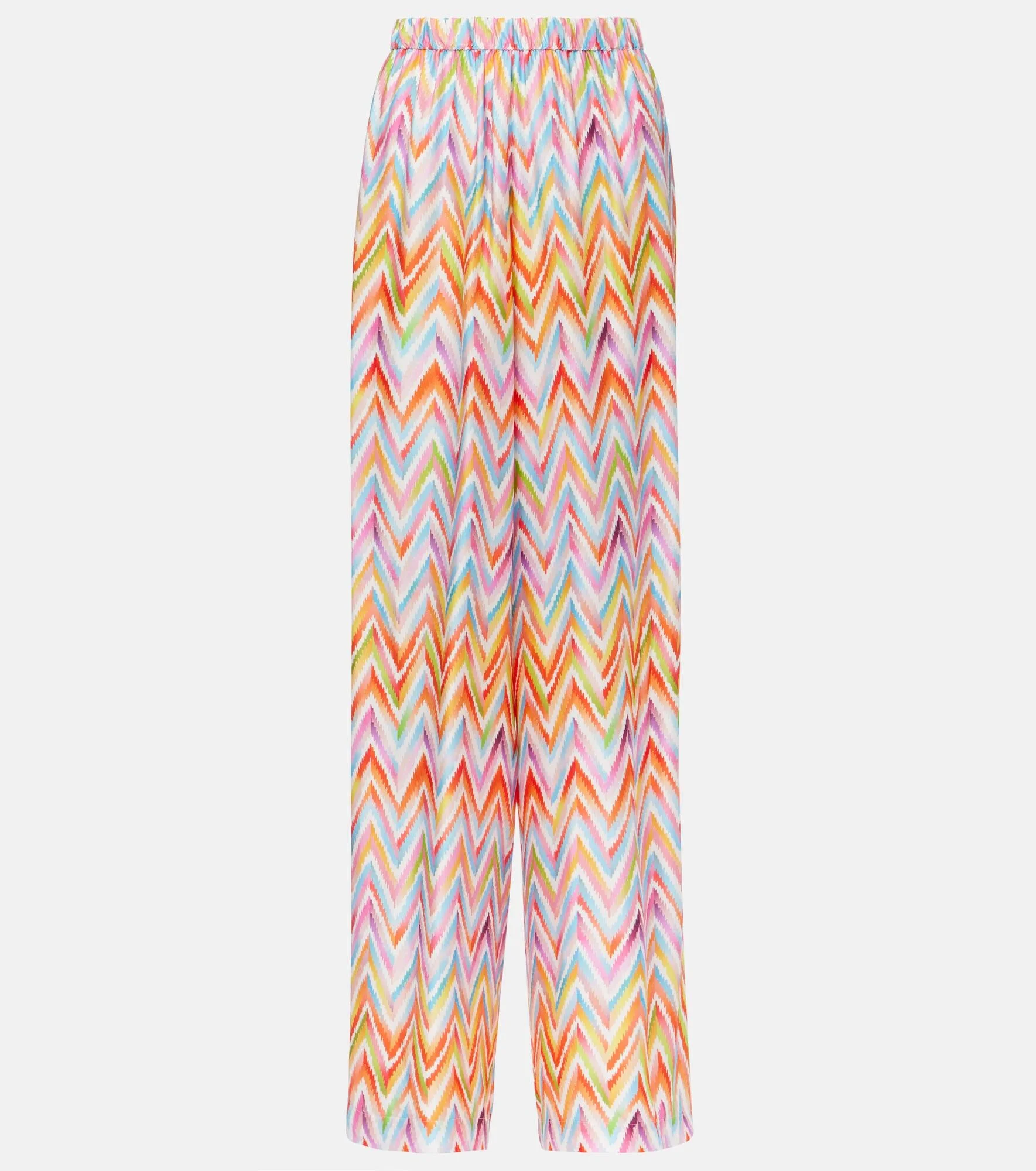 Zigzag wide-leg pants - 1