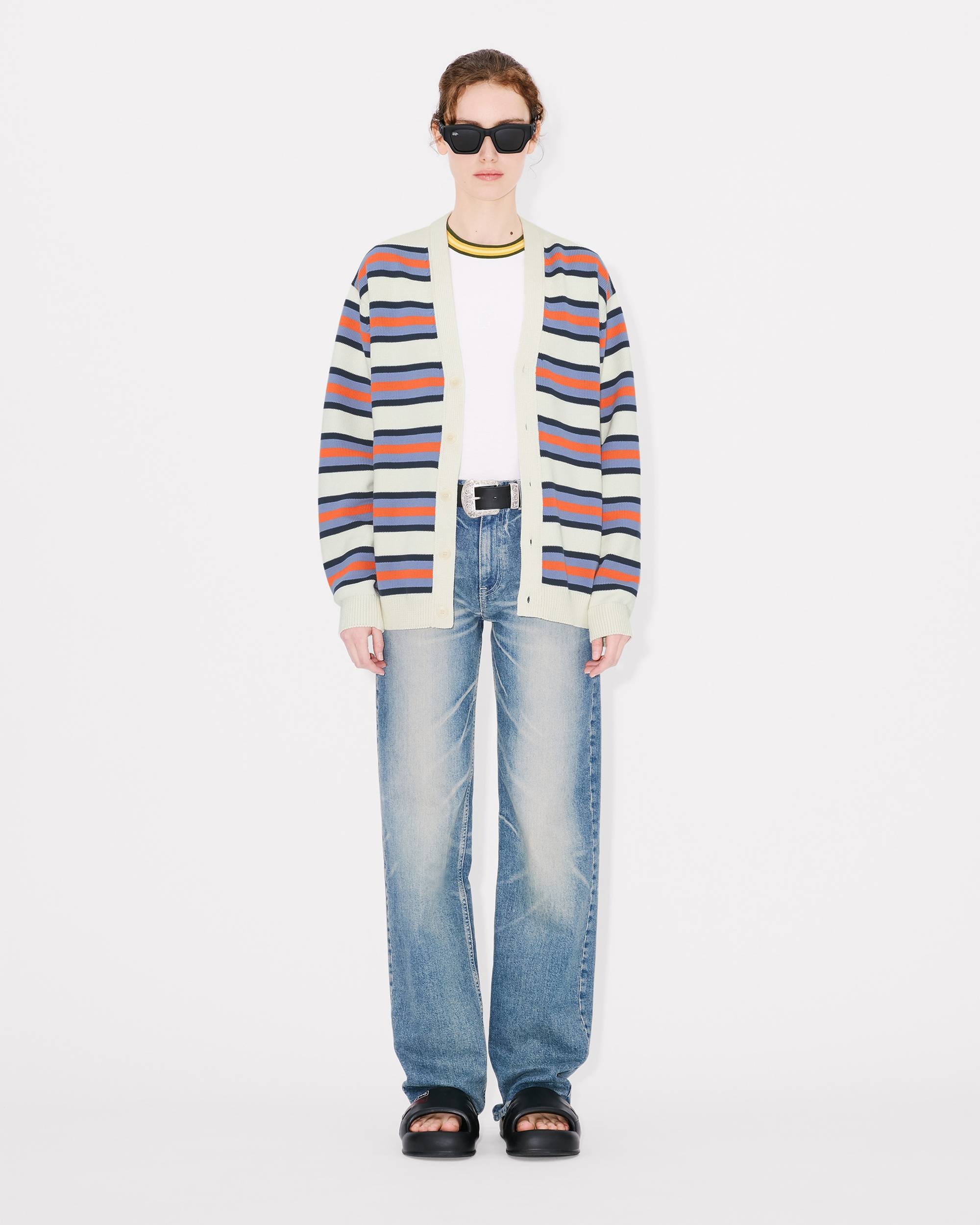'KENZO Coast Lines' genderless cardigan in cotton - 5