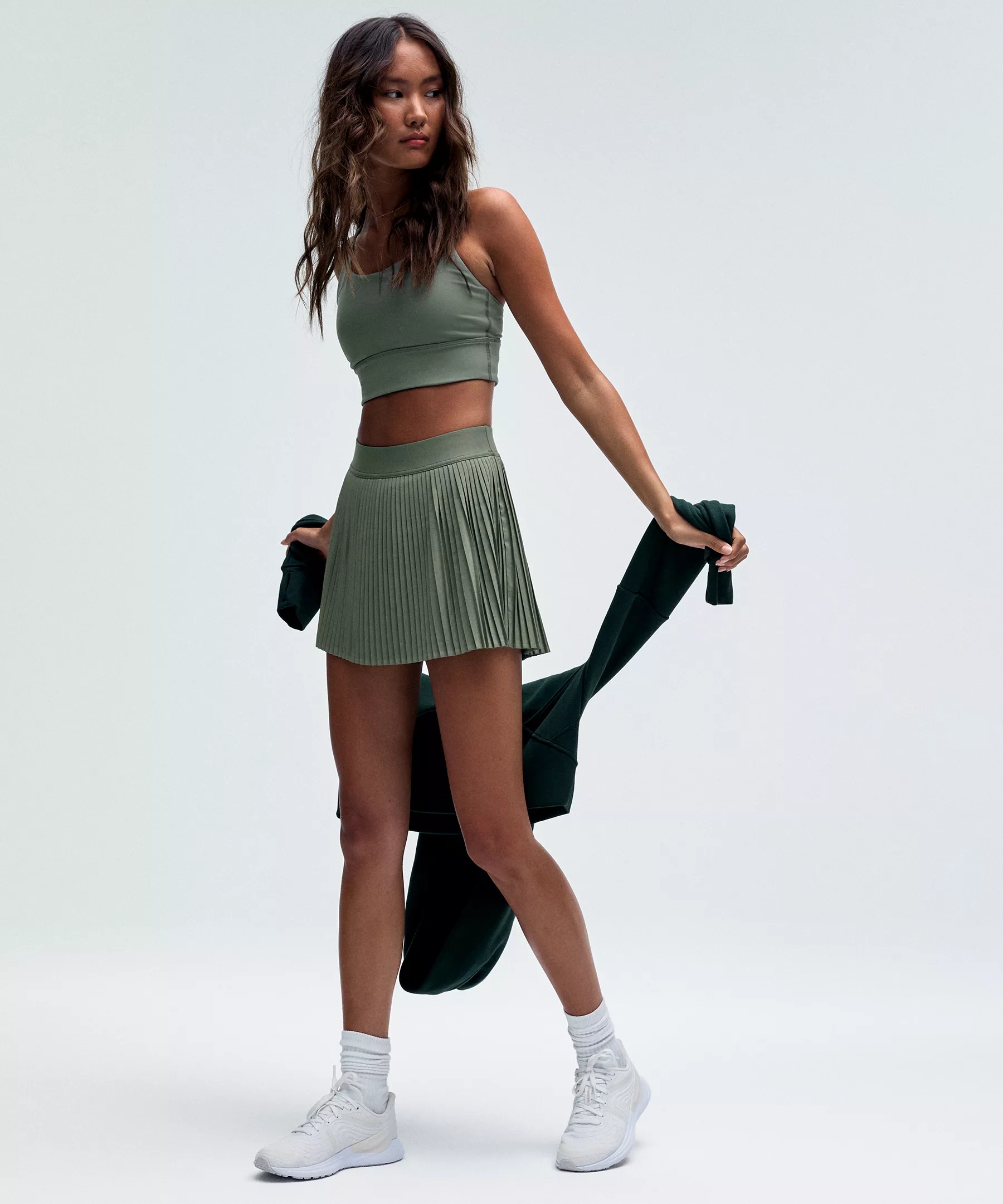 Varsity High-Rise Pleated Tennis Skirt - 2
