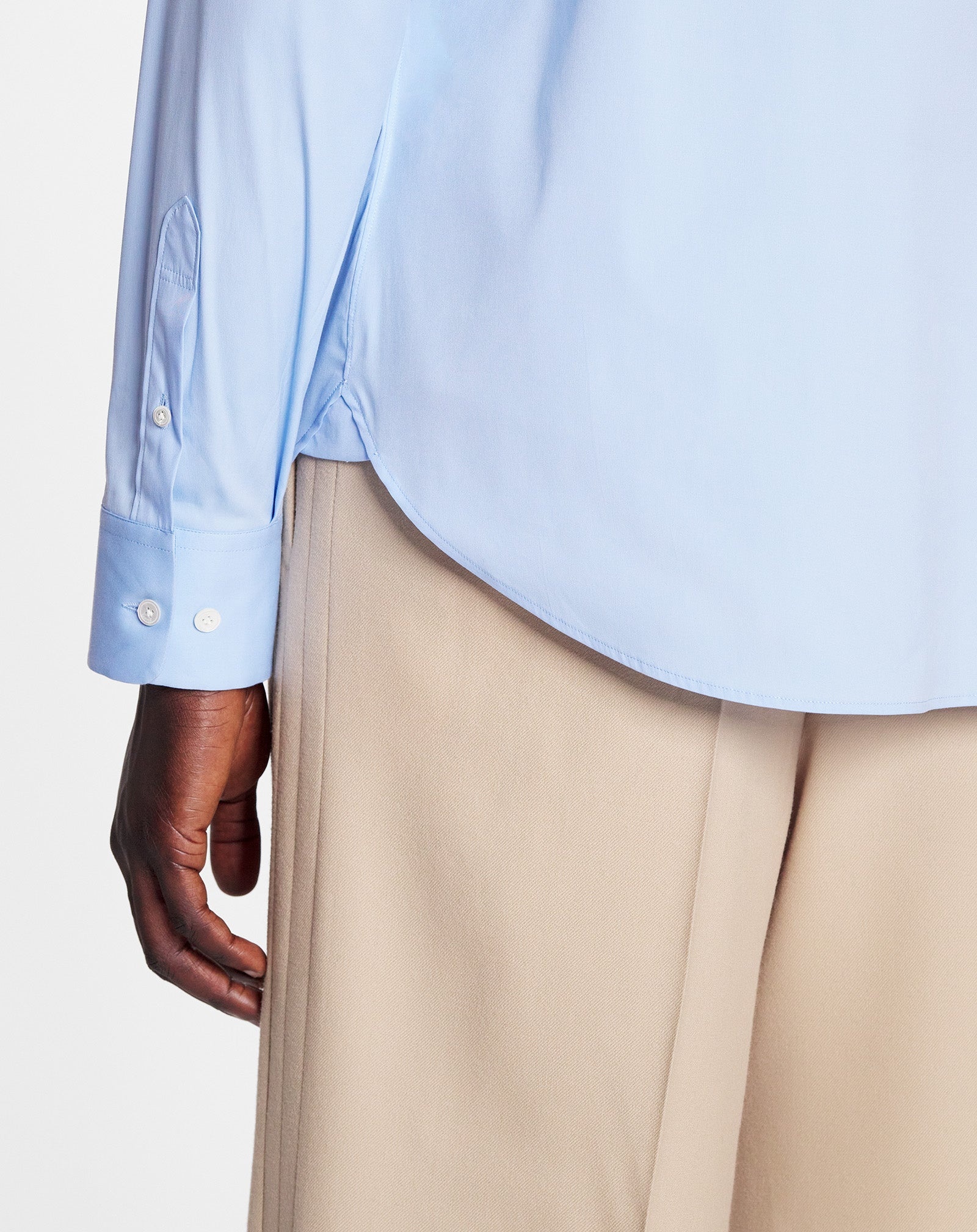 SLIM FIT SHIRT WITH VISIBLE BUTTONS - 5