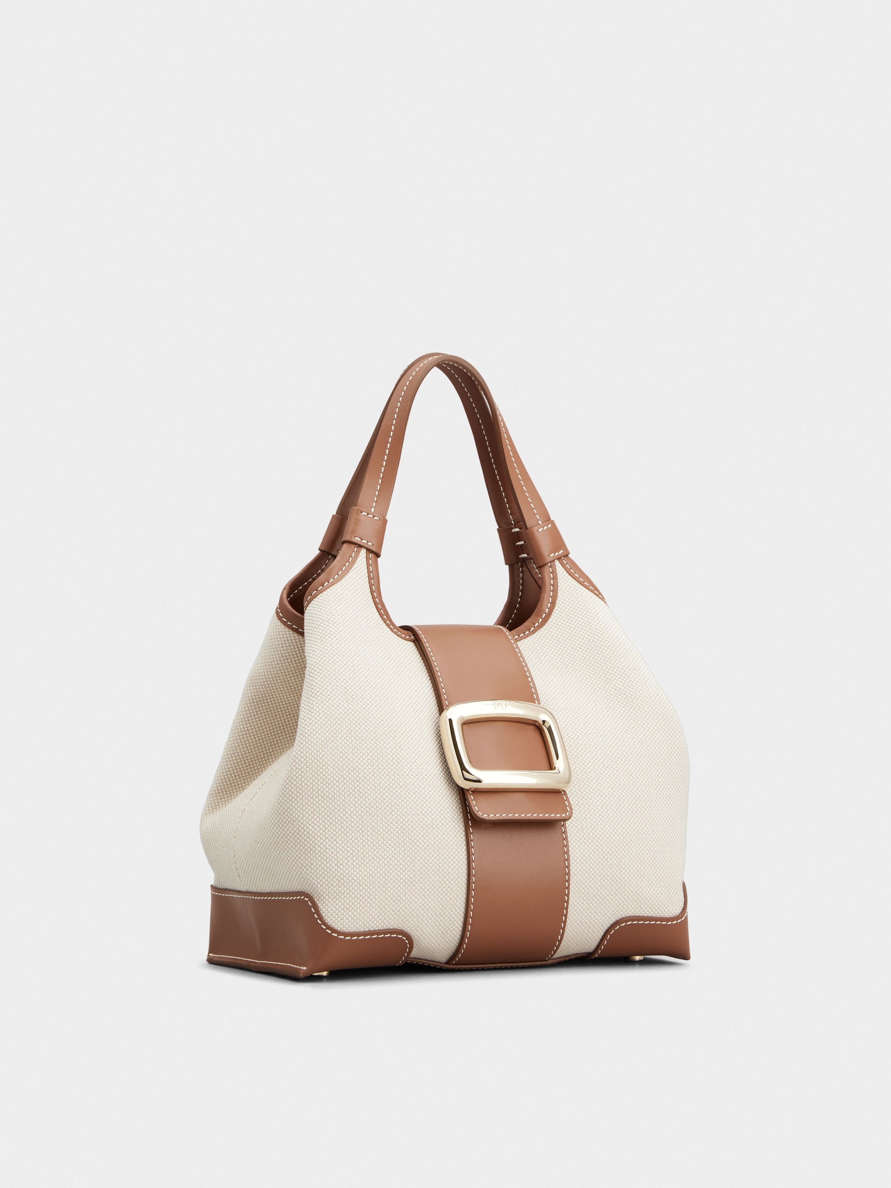 Viv' Choc Mini Shopping Bag in canvas - 3