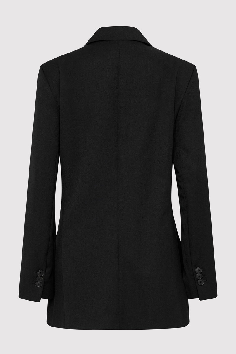 ST. AGNI Wrap Blazer - Black outlook
