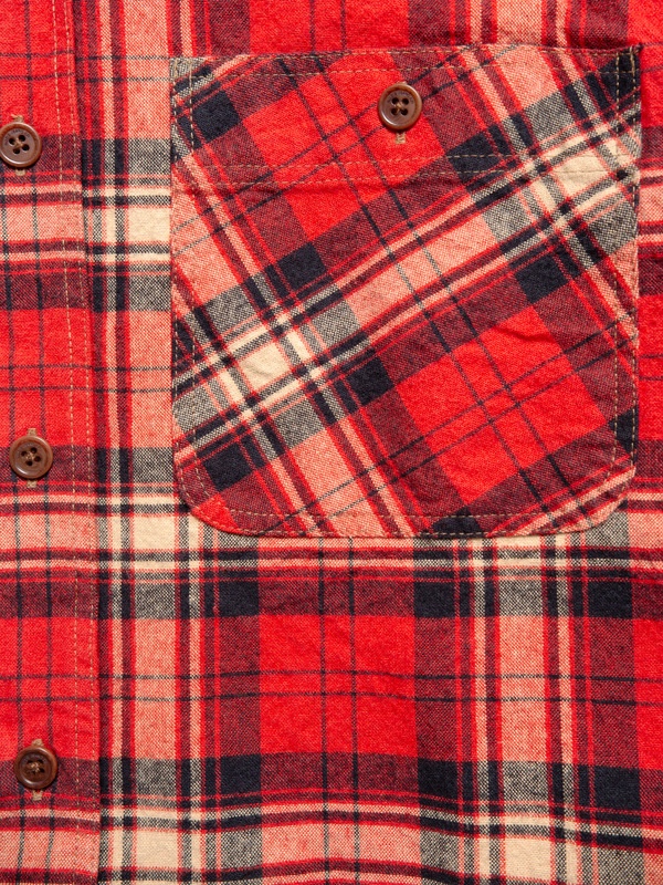 Filip Flannel Shirt Red - 5