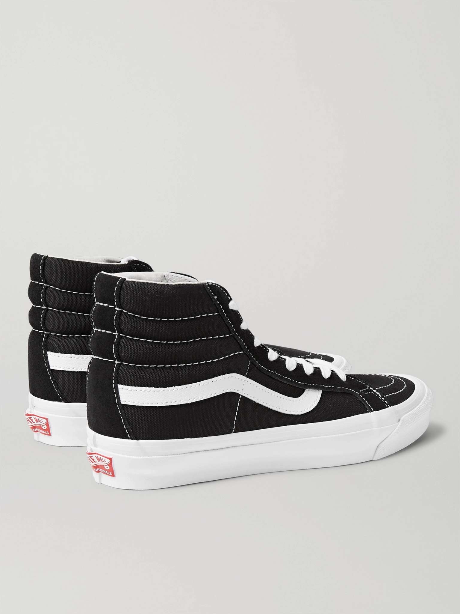 UA OG SK8-Hi LX Leather-Trimmed Canvas High-Top Sneakers - 5