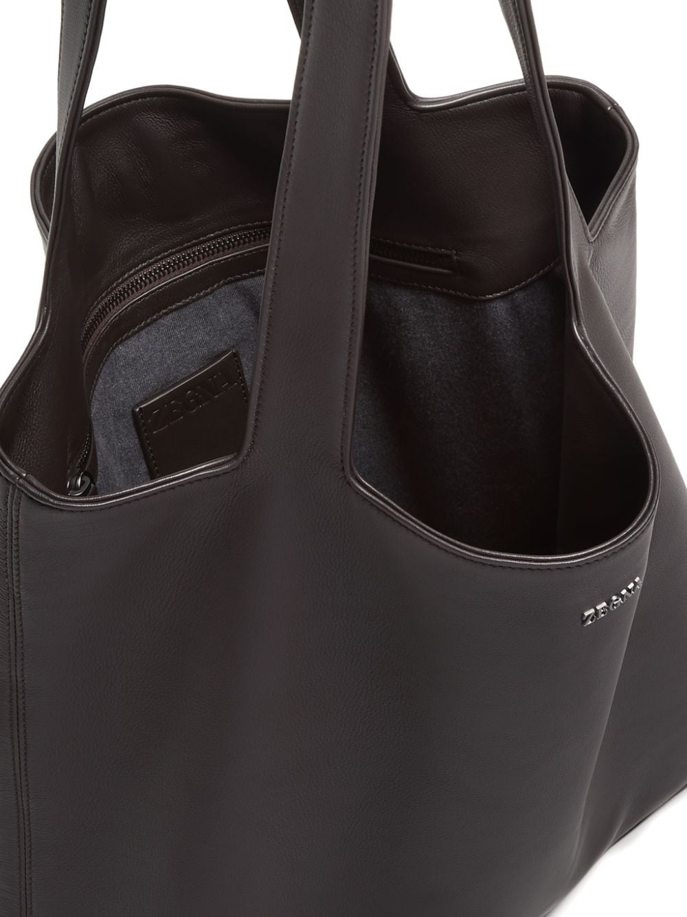 Secondskin leather tote bag - 4