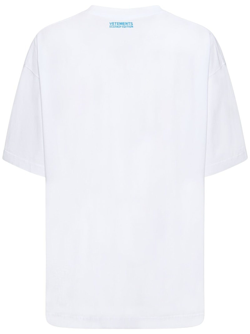 VETEMENTS Ecstasy printed cotton t-shirt outlook