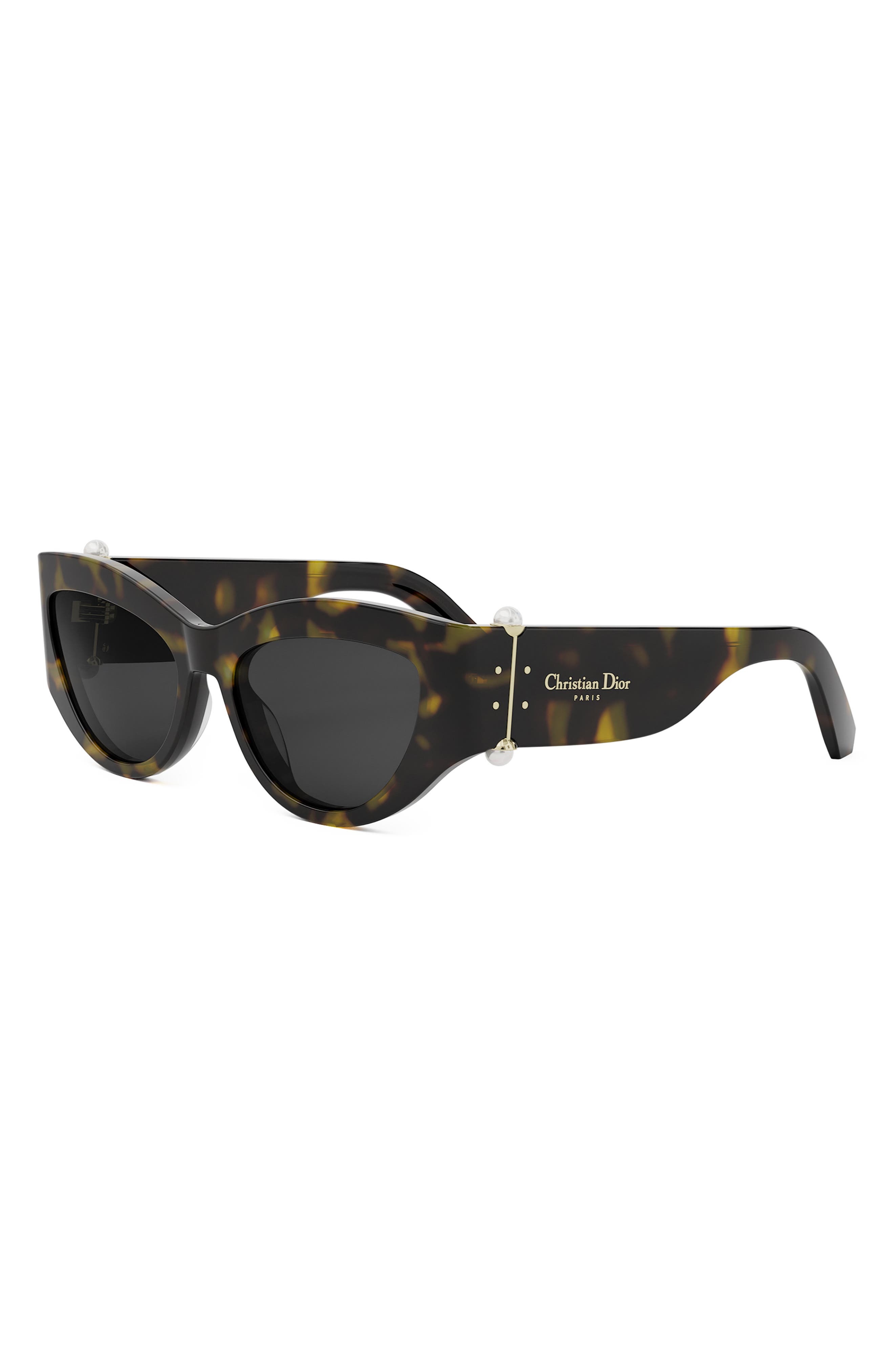 'DiorTribales B1I 55mm Cat Eye Sunglasses in Dark Havana /Smoke at Nordstrom - 2