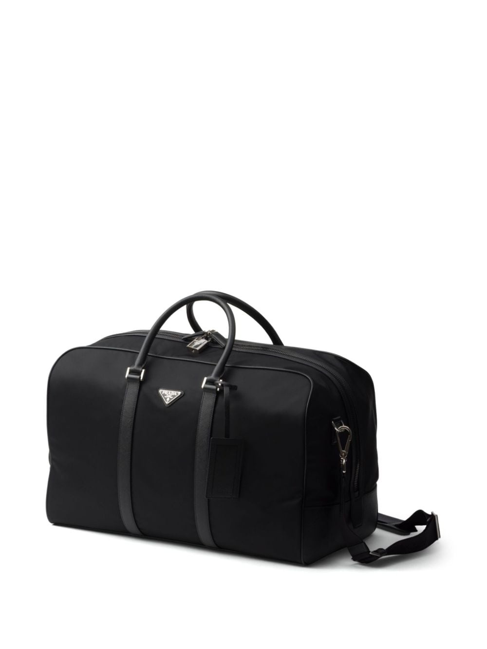 Re-Nylon and Saffiano leather duffle bag - 5