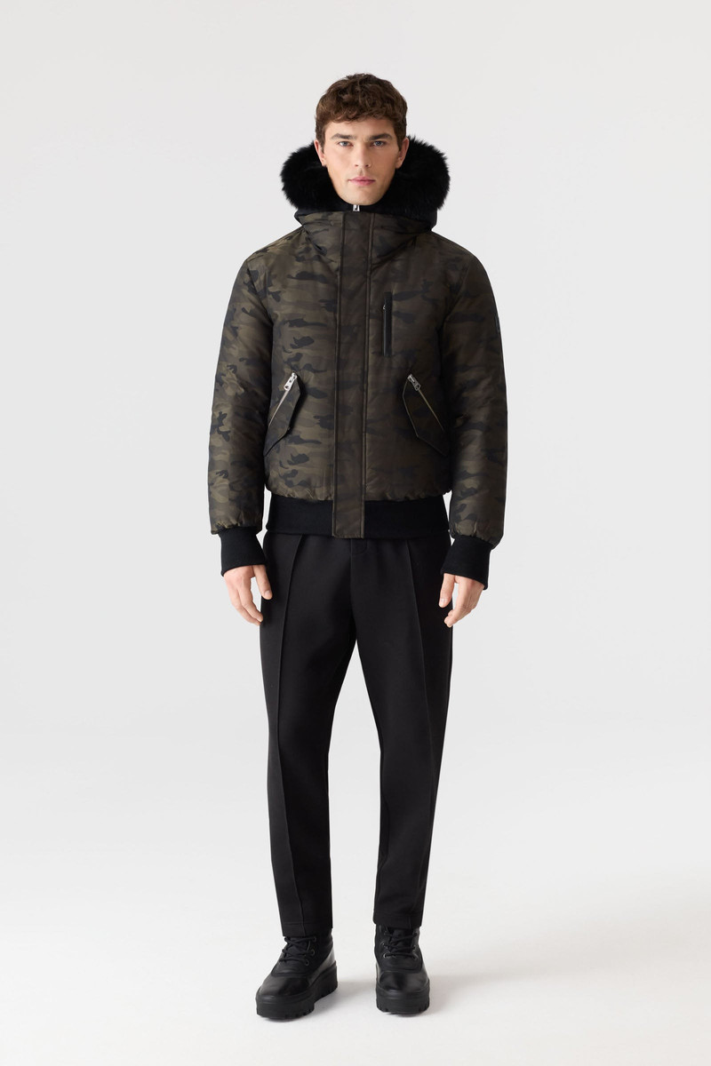 MACKAGE DIXON-JCZ 2-in-1 Camo Down Bomber With Shearling-Lined Hood outlook