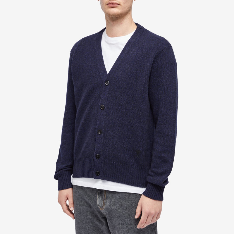 AMI Paris AMI Paris Tonal Heart Cashmere Cardigan outlook