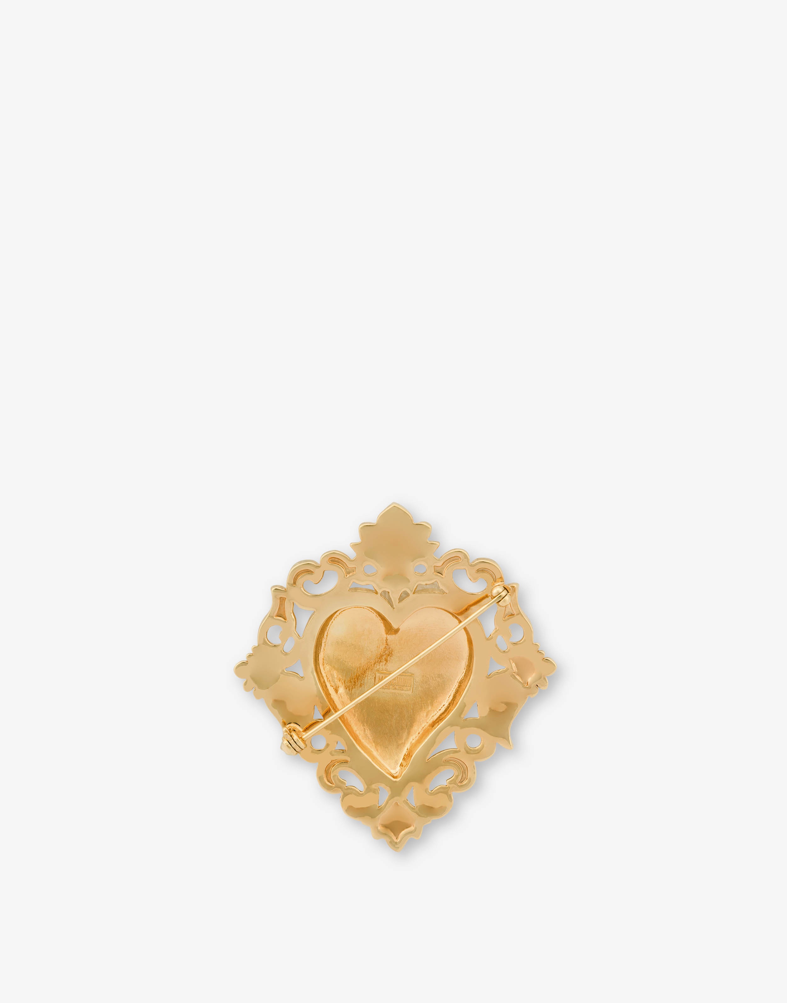 GOLD HEART BROOCH - 2