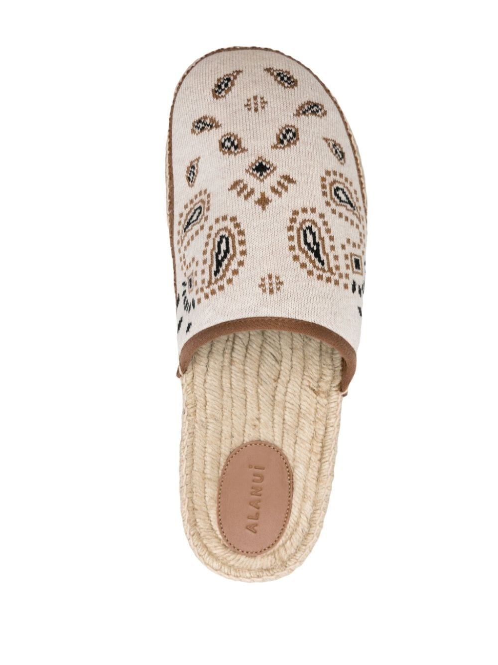 bandana-jacquard flat espadrilles - 4