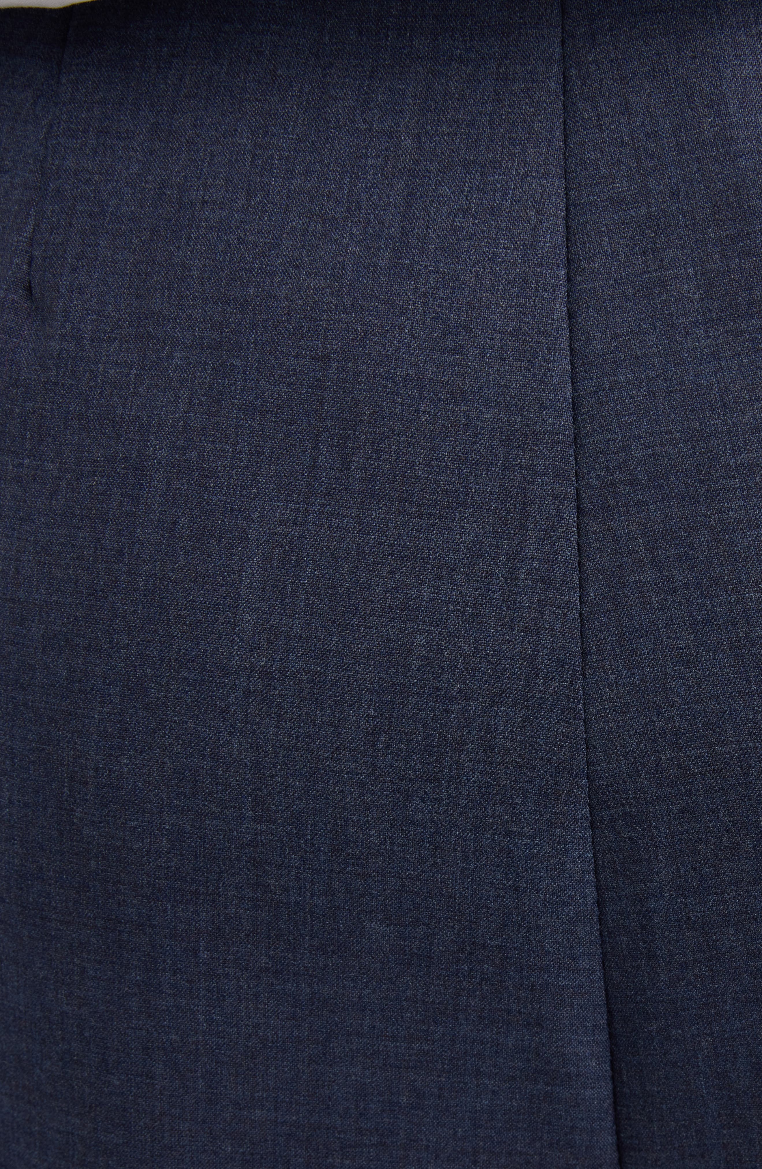 Givenchy Pleated Wool Wide Leg Pants in Denim Blue at Nordstrom - 6