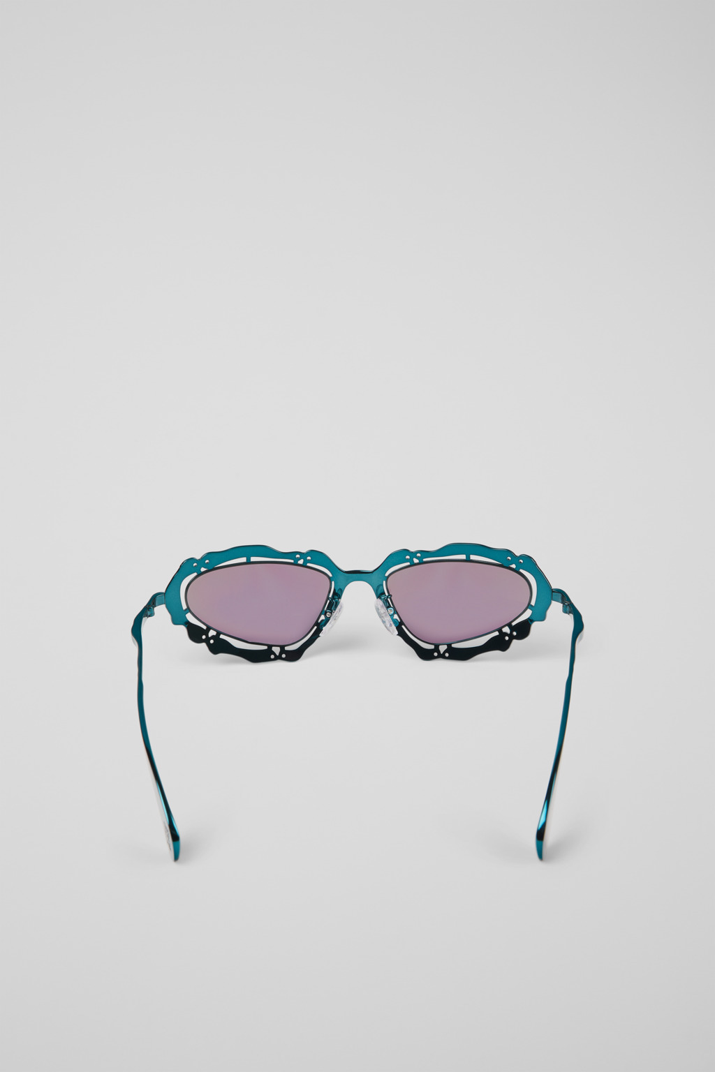 Blue-green NOPEA Metal Sunglasses - 5