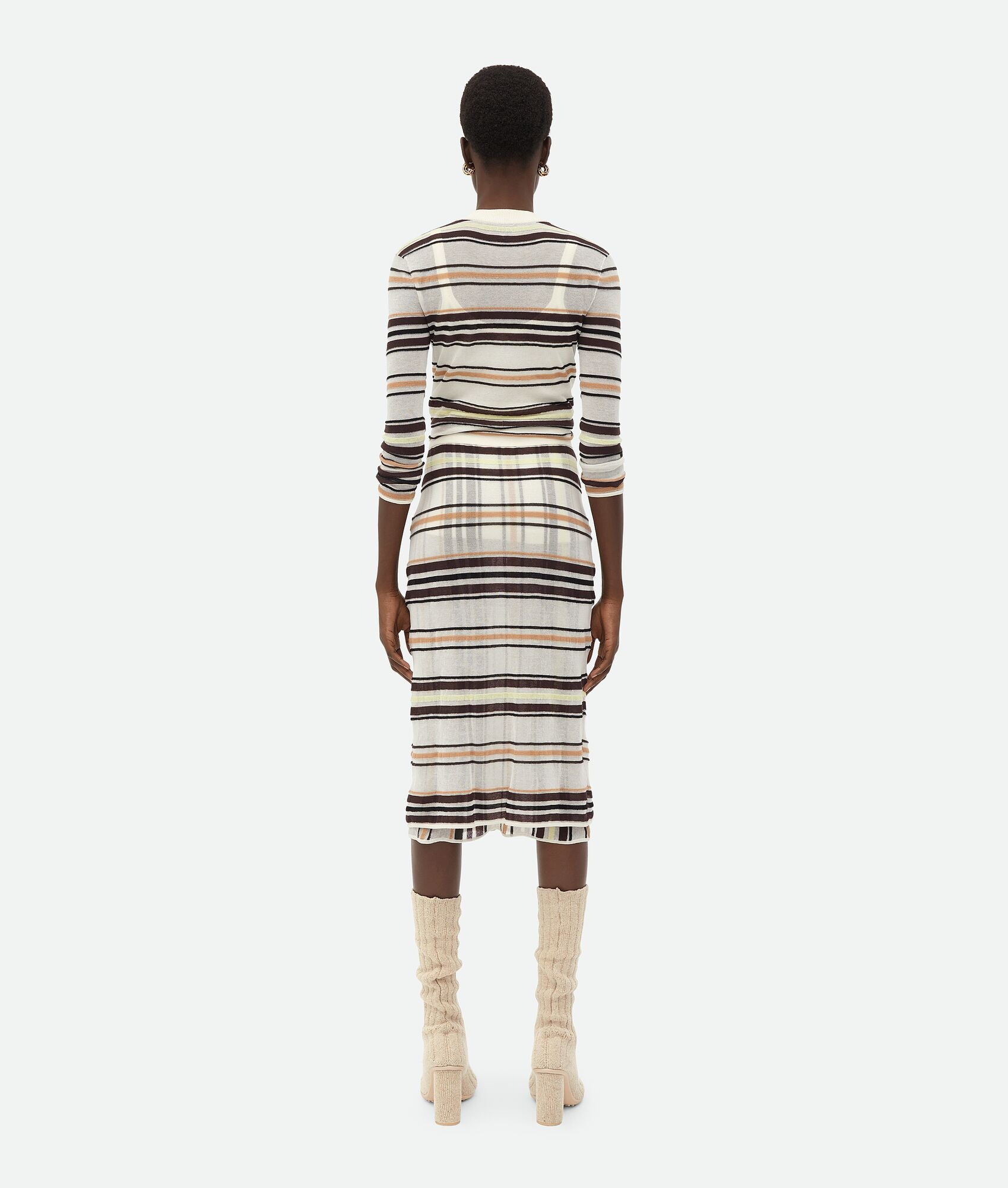 Striped Cotton Skirt - 3