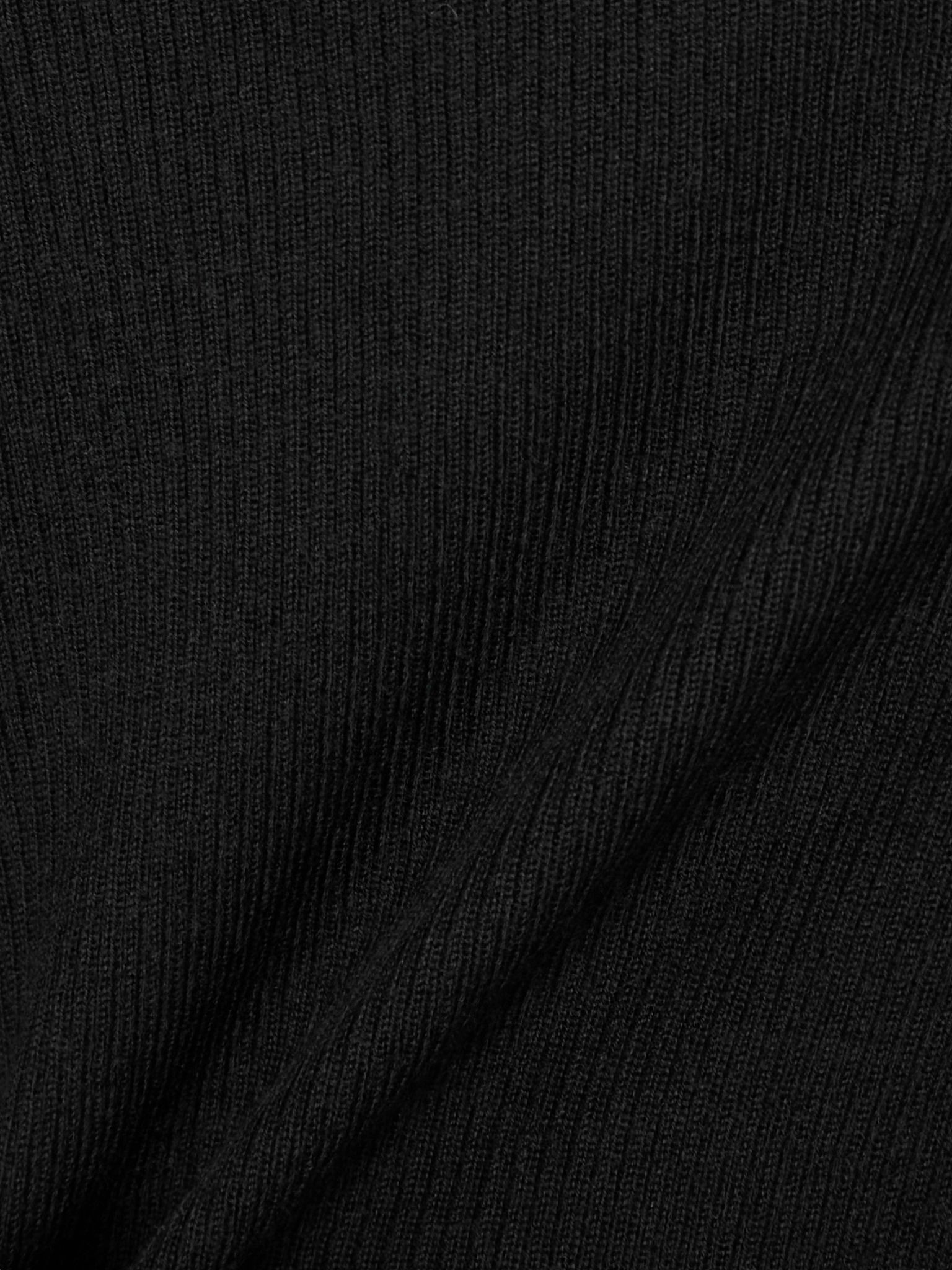 Palamos asymmetric cashmere mini dress Black - 4