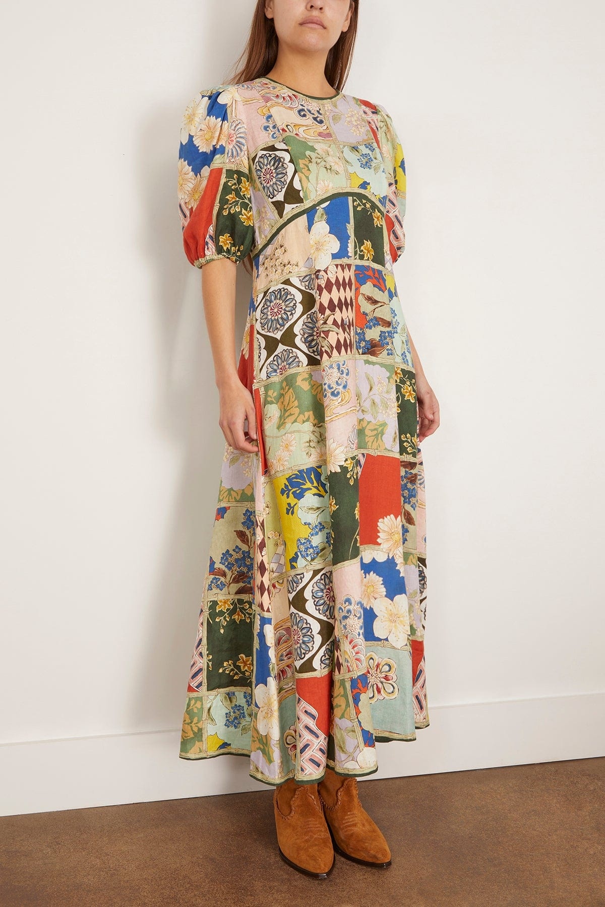 Bianca Midi Dress in Multi - 3