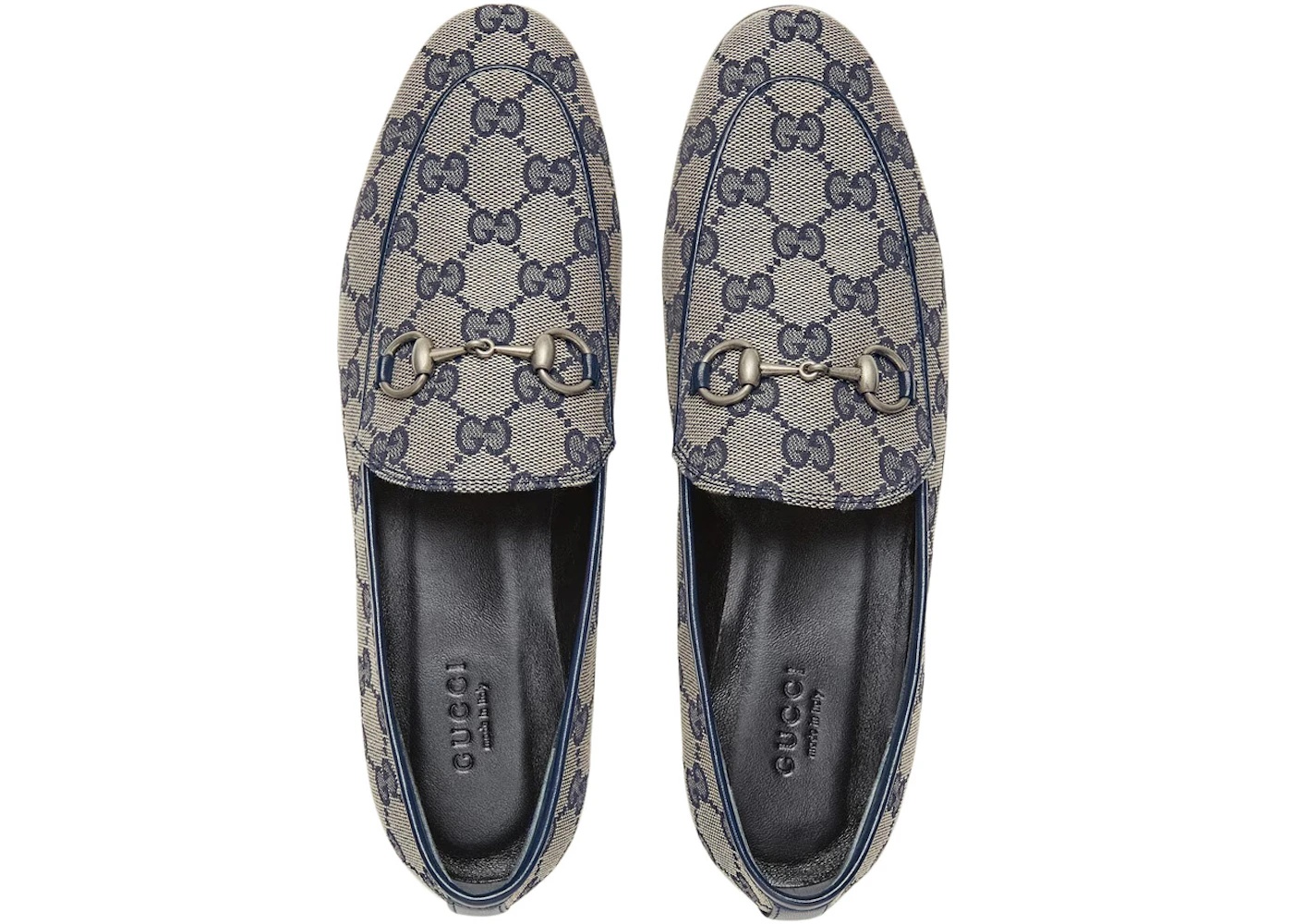 Gucci Jordaan Loafer Blue GG Canvas - 3