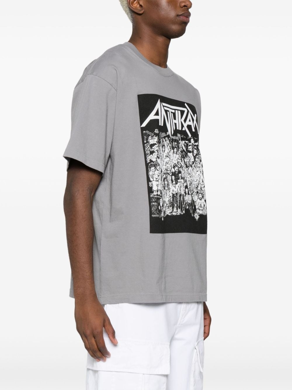x Anthrax graphic-print T-shirt - 3