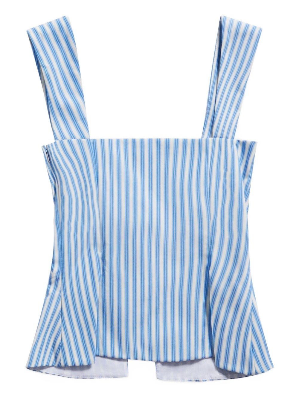 striped grommet corset top - 5