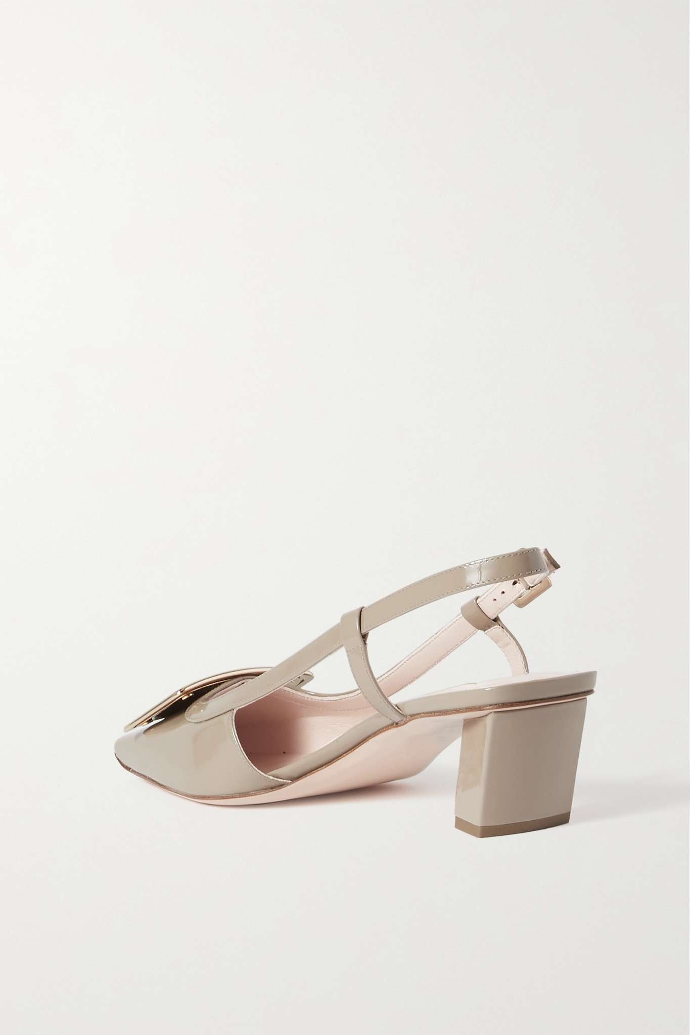 Belle Vivier patent-leather slingback pumps - 3