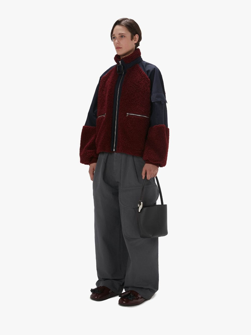 SMALL JWA CORNER BUCKET - LEATHER BUCKET BAG 5