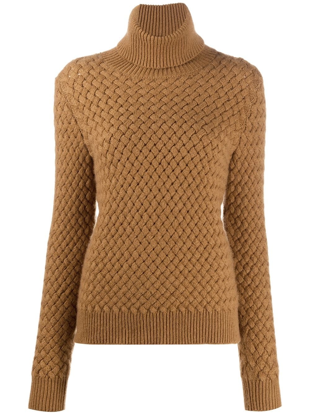 knitted turtleneck jumper - 1