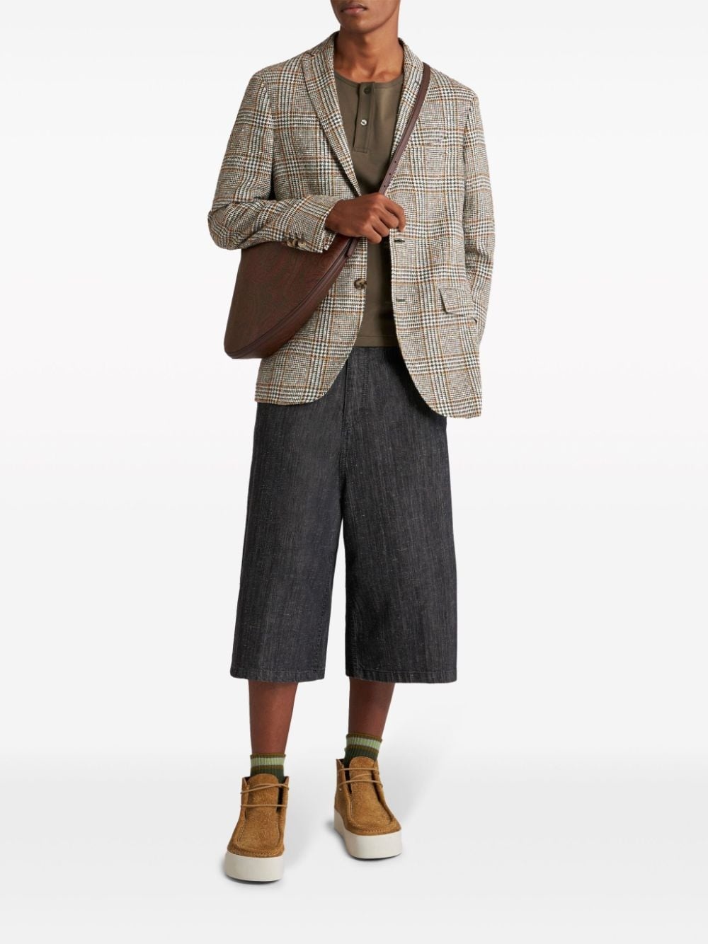 checked houndstooth blazer - 2