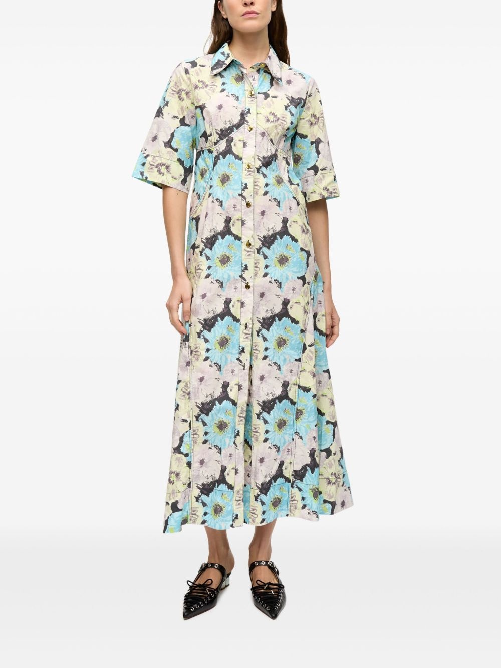 printed maxi dress - 2