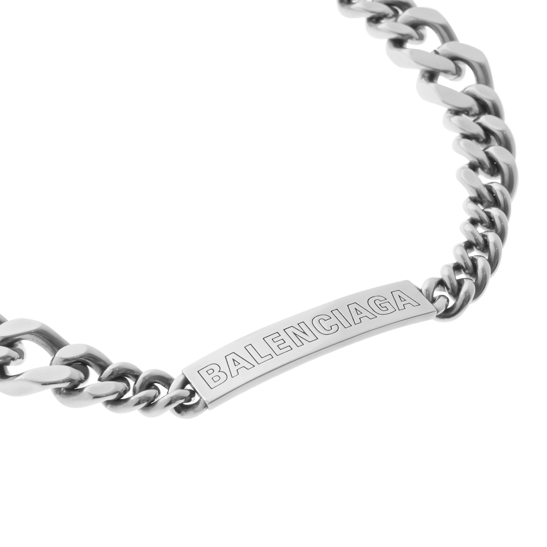 Plate Twist Necklace in Antique Silver - 3