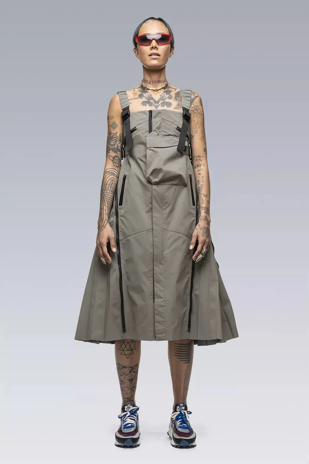 ACRONYM SAC-D6012 sacai / ACRONYM Dress Alpha Green | REVERSIBLE