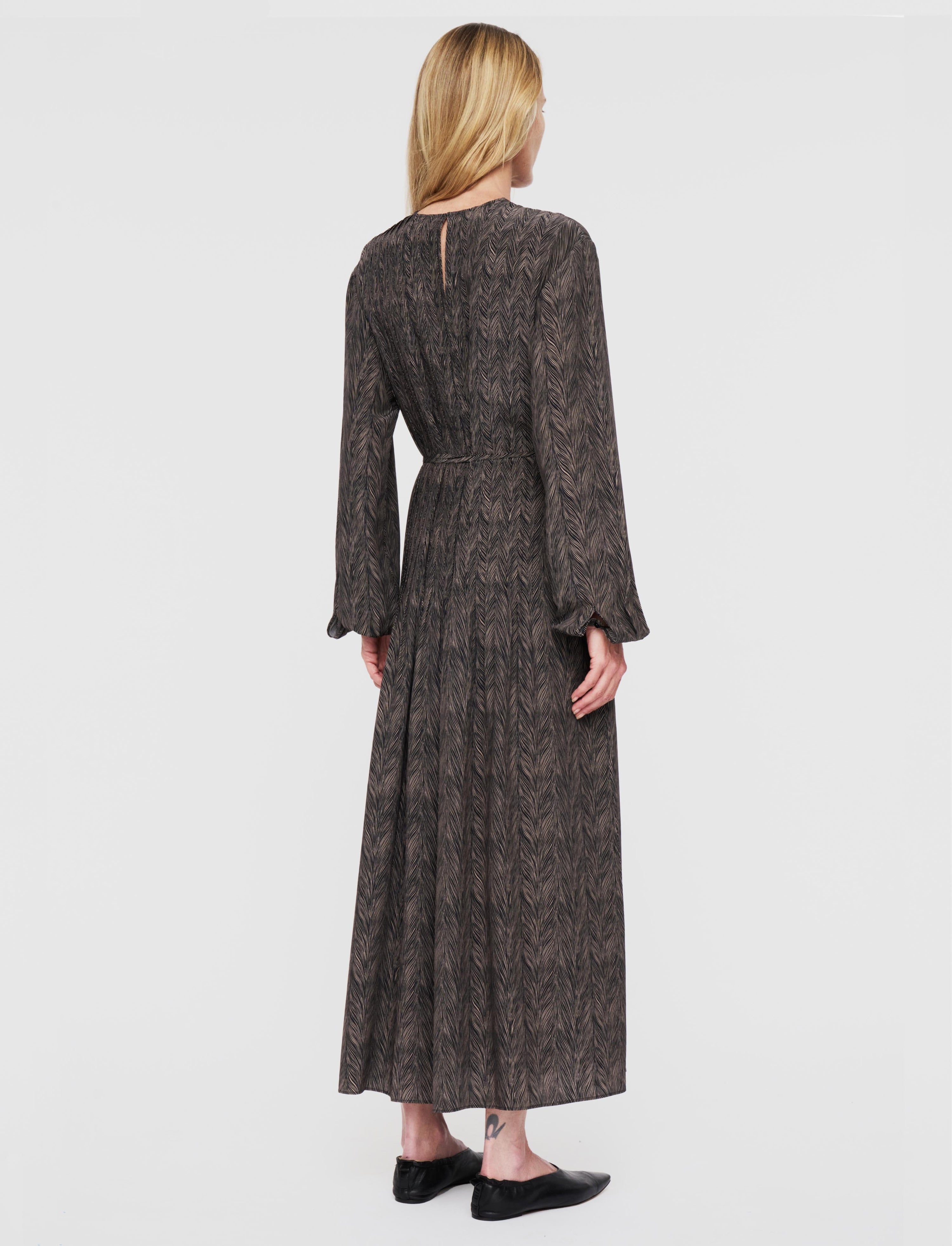Sibelle Crepe de Chine Print Silk Dress - 3