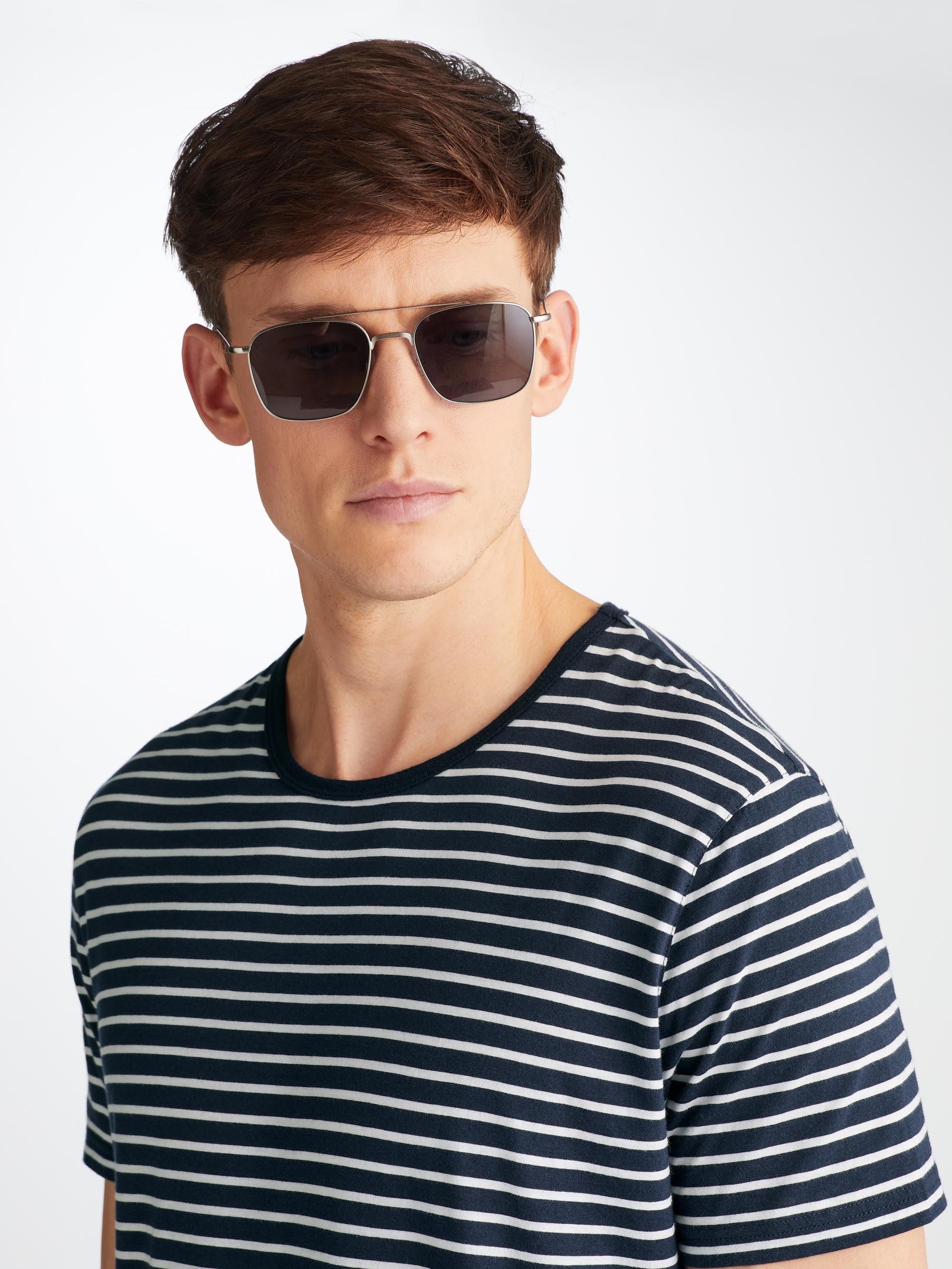 Men's T-Shirt Ryder Pima Cotton Navy - 5