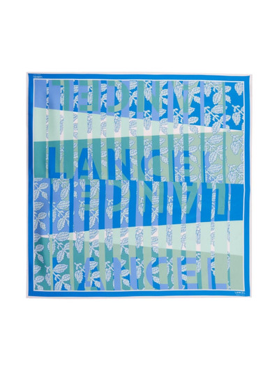 LANCEL Horizon-print silk scarf outlook