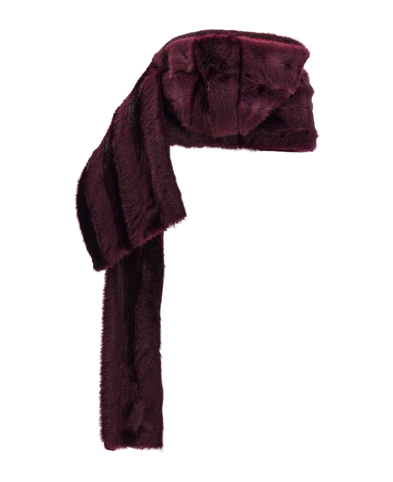 Eco Fur Hooded Scarf - 2