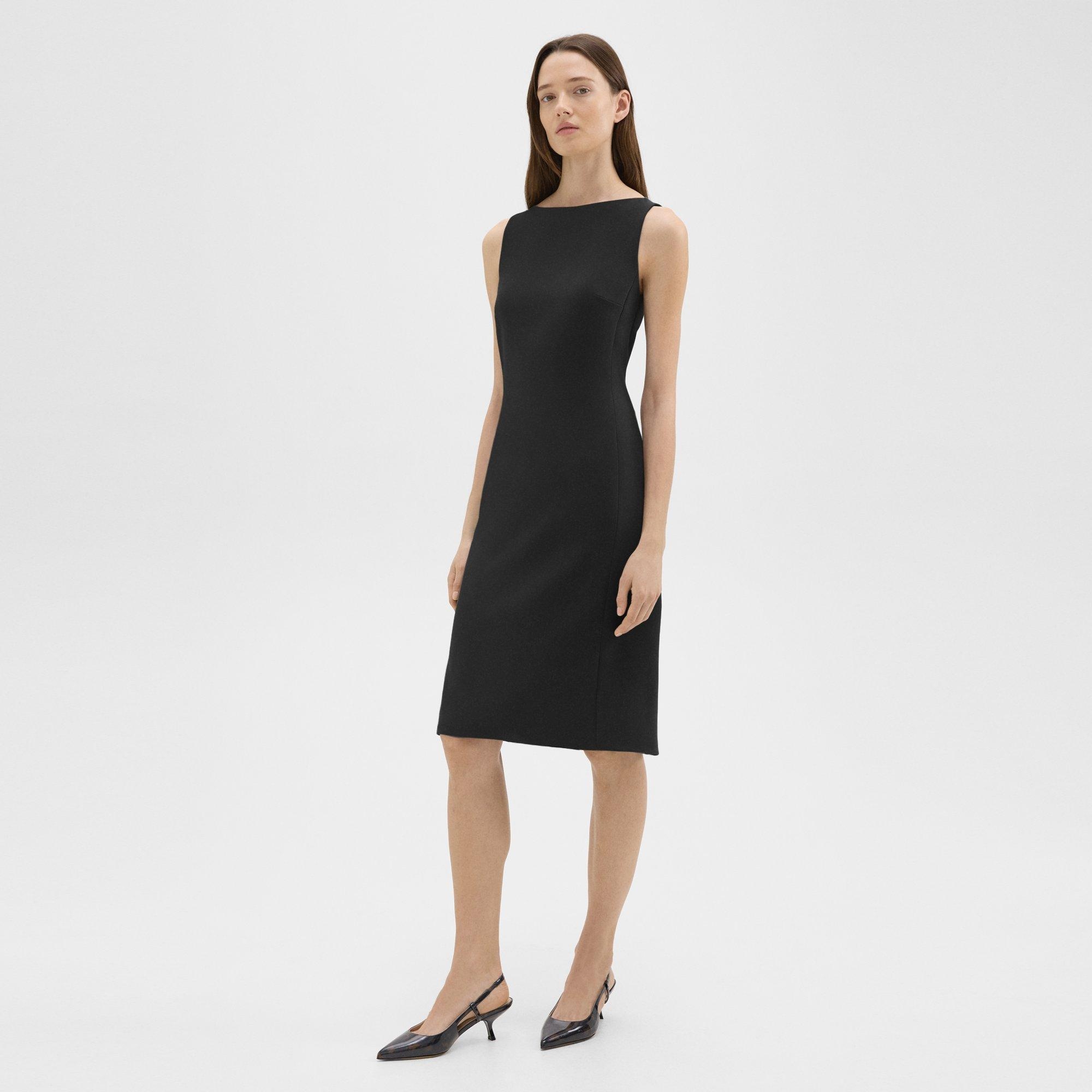 Flared Dress in Admiral Crepe - 3