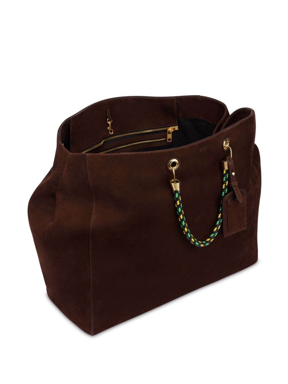 calf suede tote bag - 3