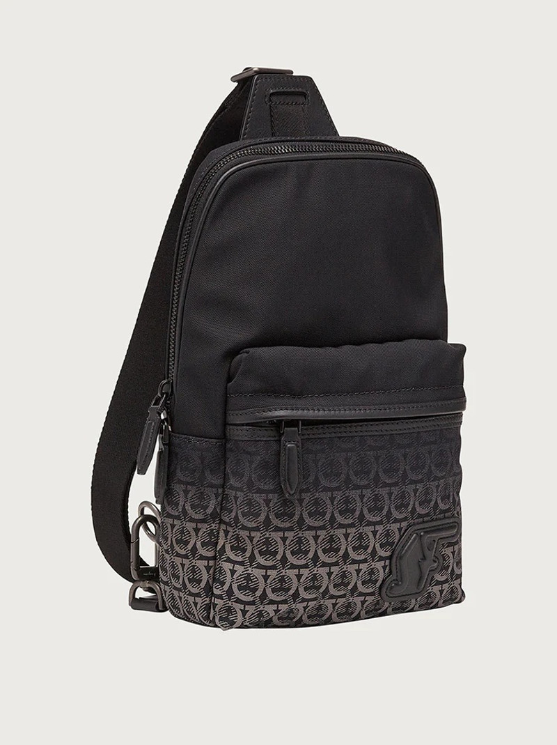FERRAGAMO SF ONE SHOULDER BACKPACK -  ECONYL® NYLON outlook
