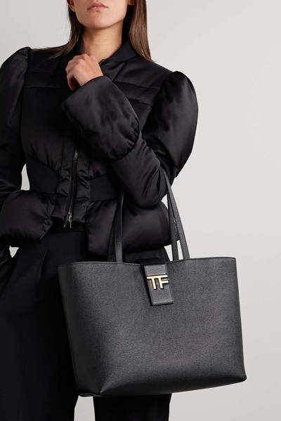 TOM FORD Embellished textured-leather tote outlook
