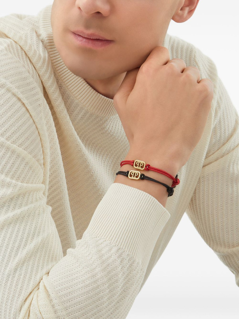 PHILIPP PLEIN Lettering Friendship knot-details bracelet outlook