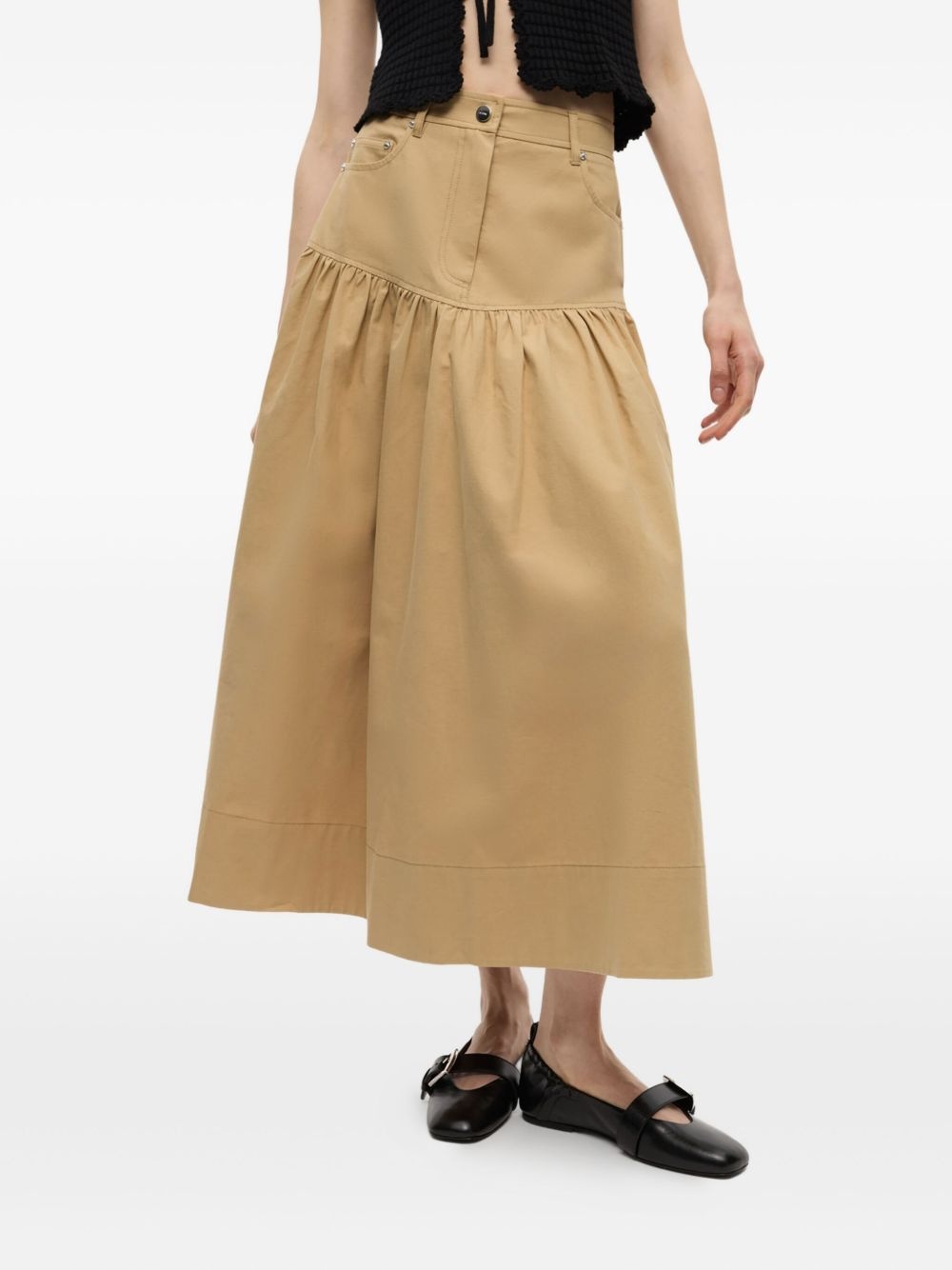 logo-patch skirt - 3