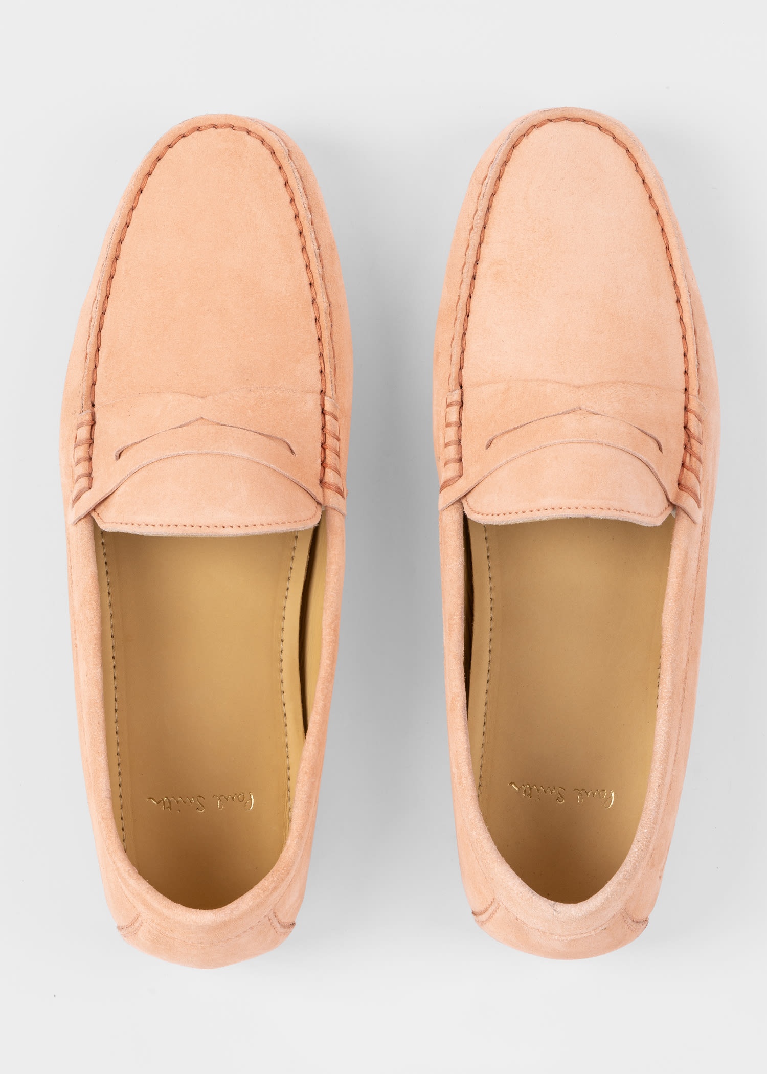 Peach Suede 'Tulsa' Driving Loafers - 5