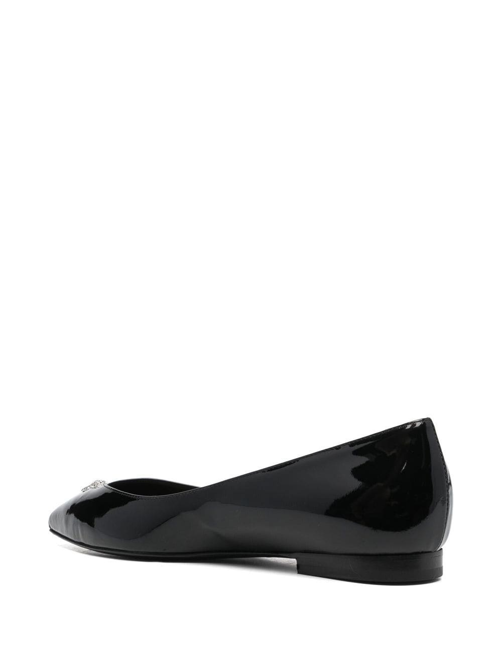 skull-stud ballerina shoes - 3