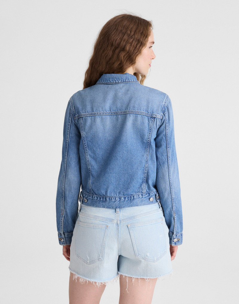 Madewell Denim Shrunken Trucker Jacket outlook