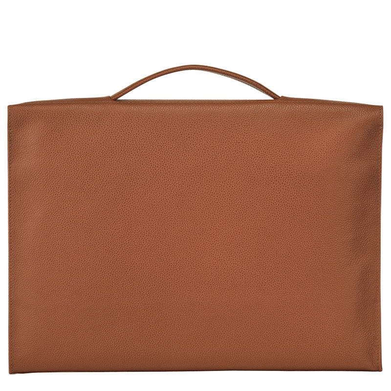 Le Foulonné S Briefcase Caramel - Leather 4