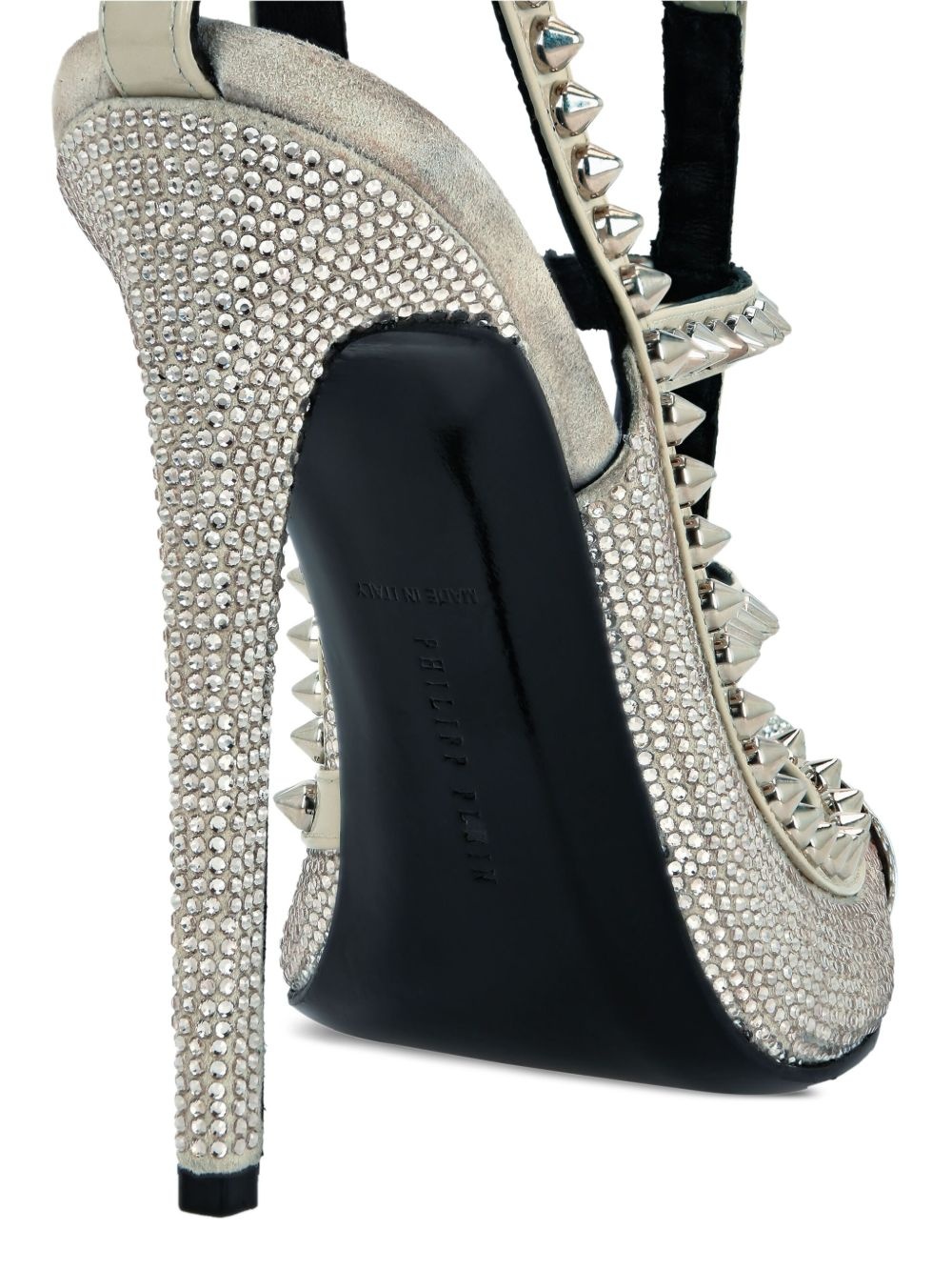 120mm spike-embellished heeled sandals - 3