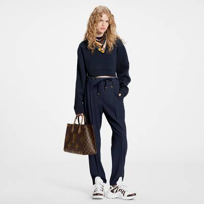 Louis Vuitton Wool Twill Trompe L’Oeil Paperbag Pants outlook