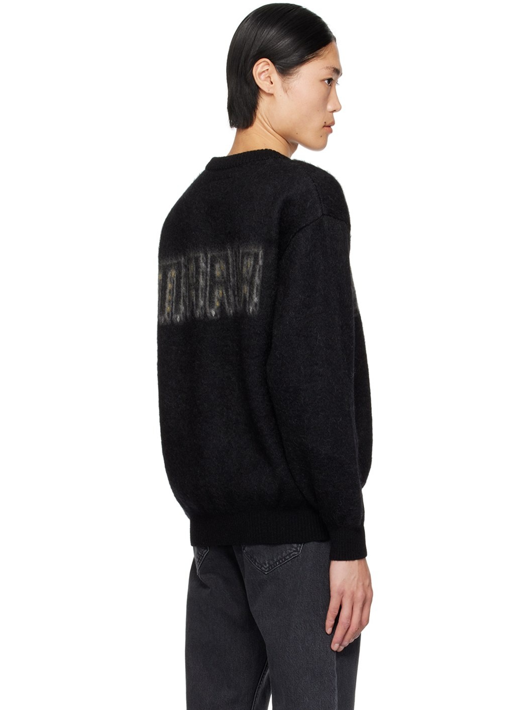 Black Brushed Sweater - 3