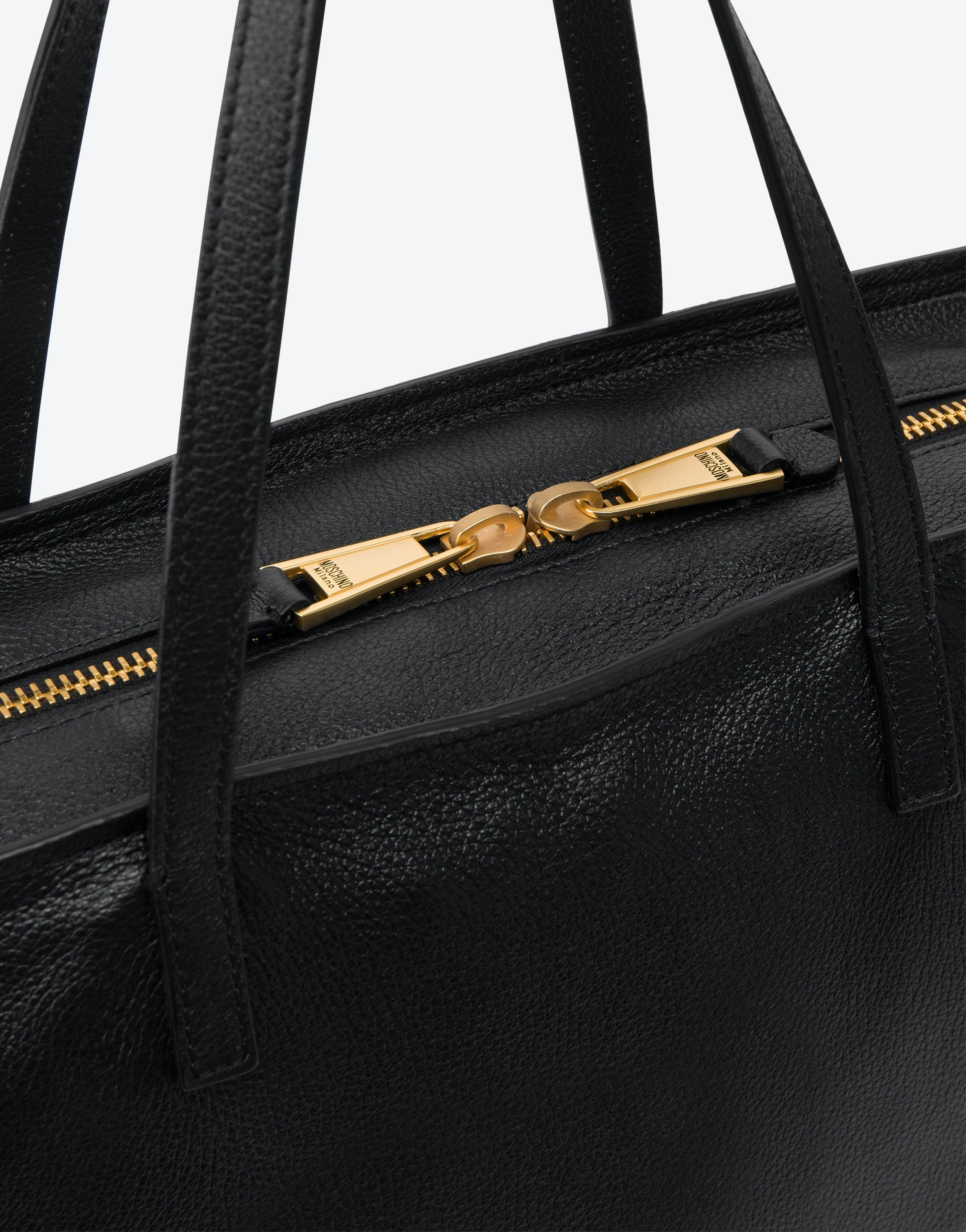 LETTERING LOGO DEERSKIN SHOPPER - 4